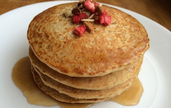 Receta de panquecas de avena sin harina de trigo