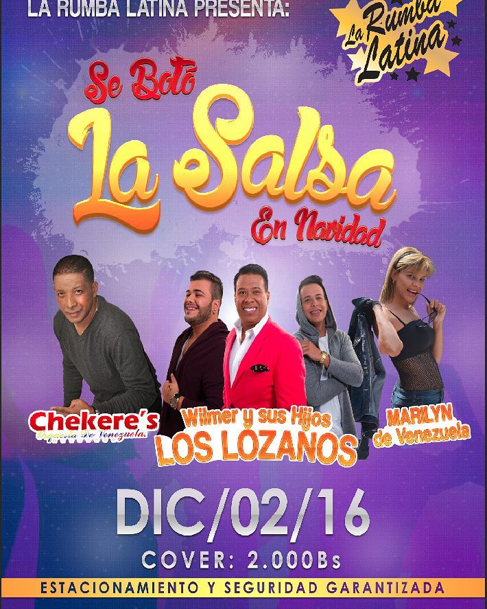 SE BOTO LA SALSA ¡¡ EN RUMBA LATINA STE 2 DE DICIEMBRE EN GUATIRE