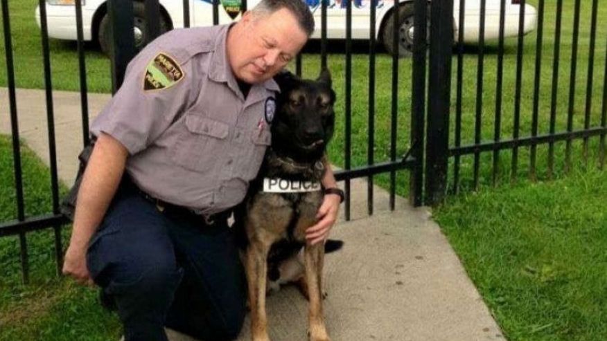 Retired Ohio police officer gets to buy K-9 partner for $1