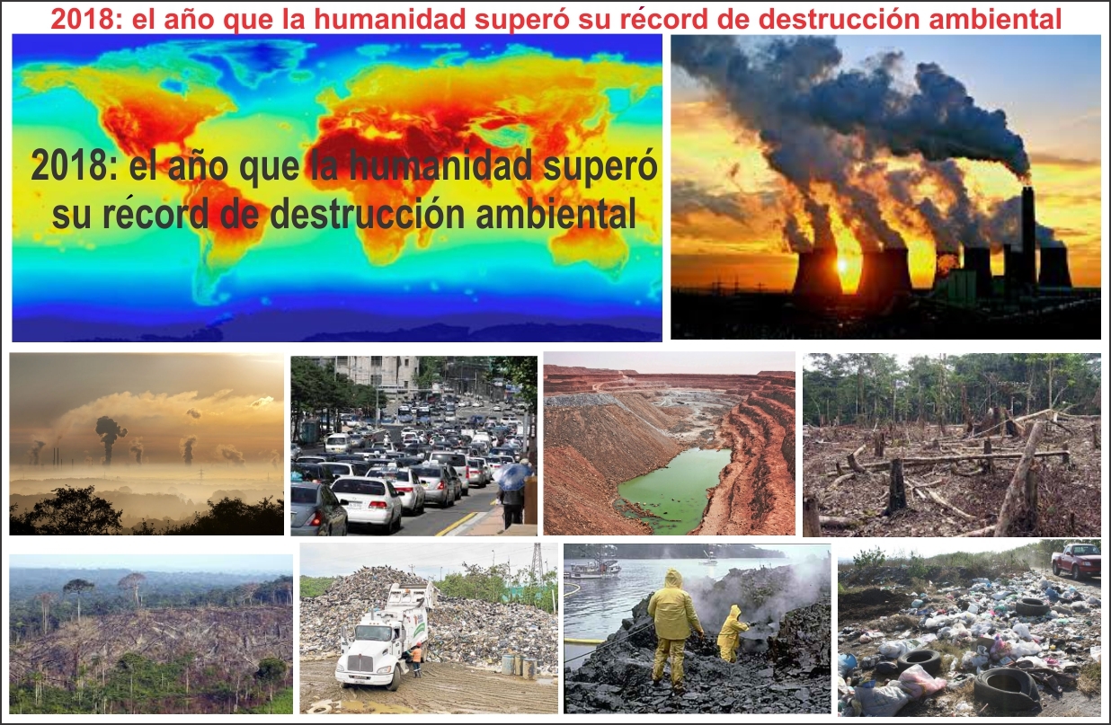 2018: el año en el que la humanidad superó su récord de destrucción ambiental