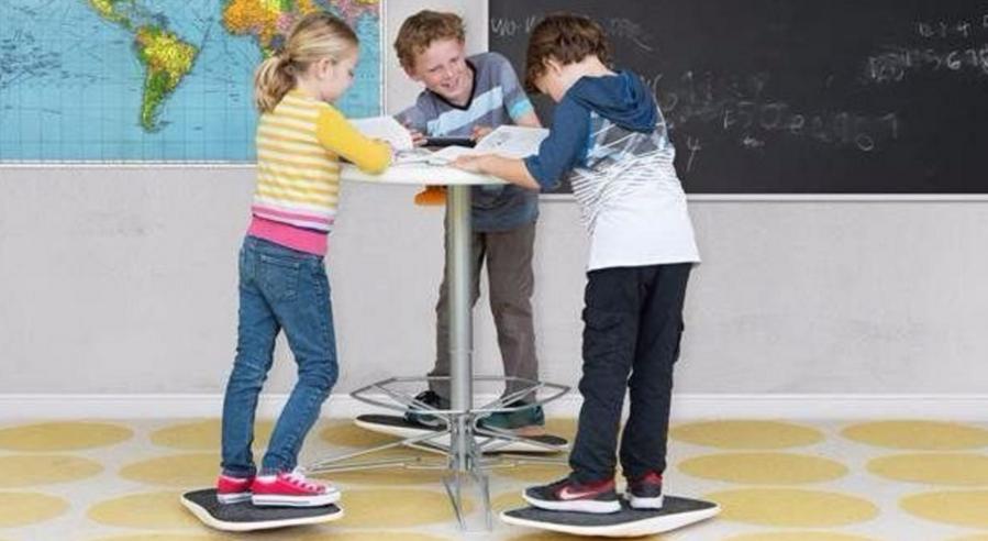 Standing desk for kids basically rewards squirming