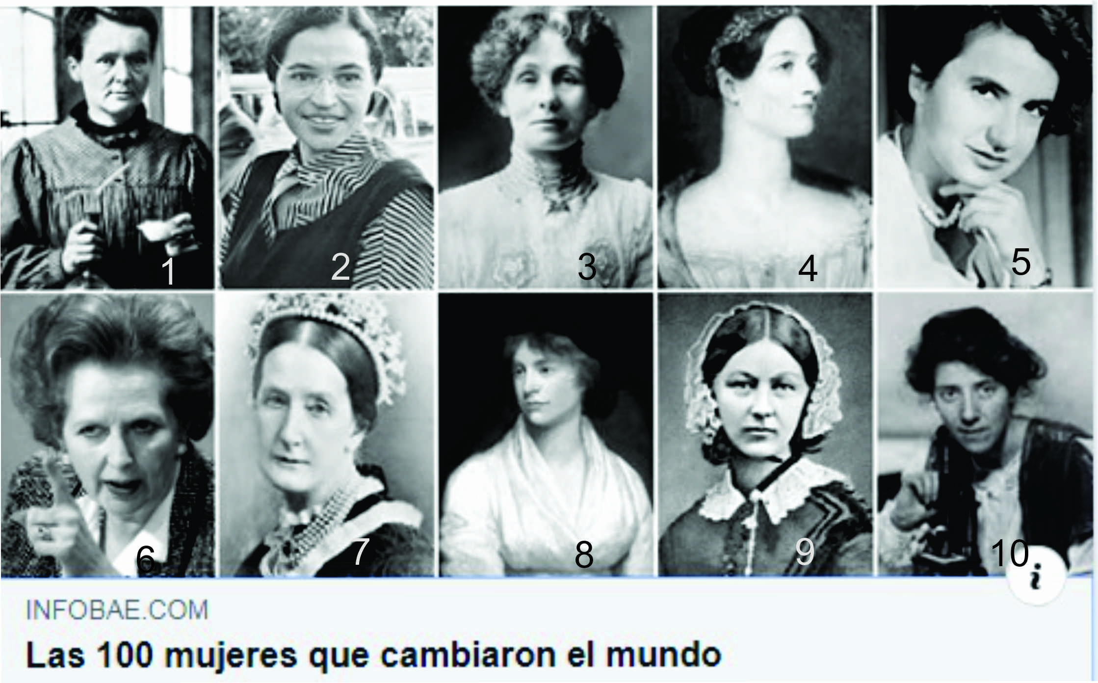  Las 100 mujeres que cambiaron el mundo