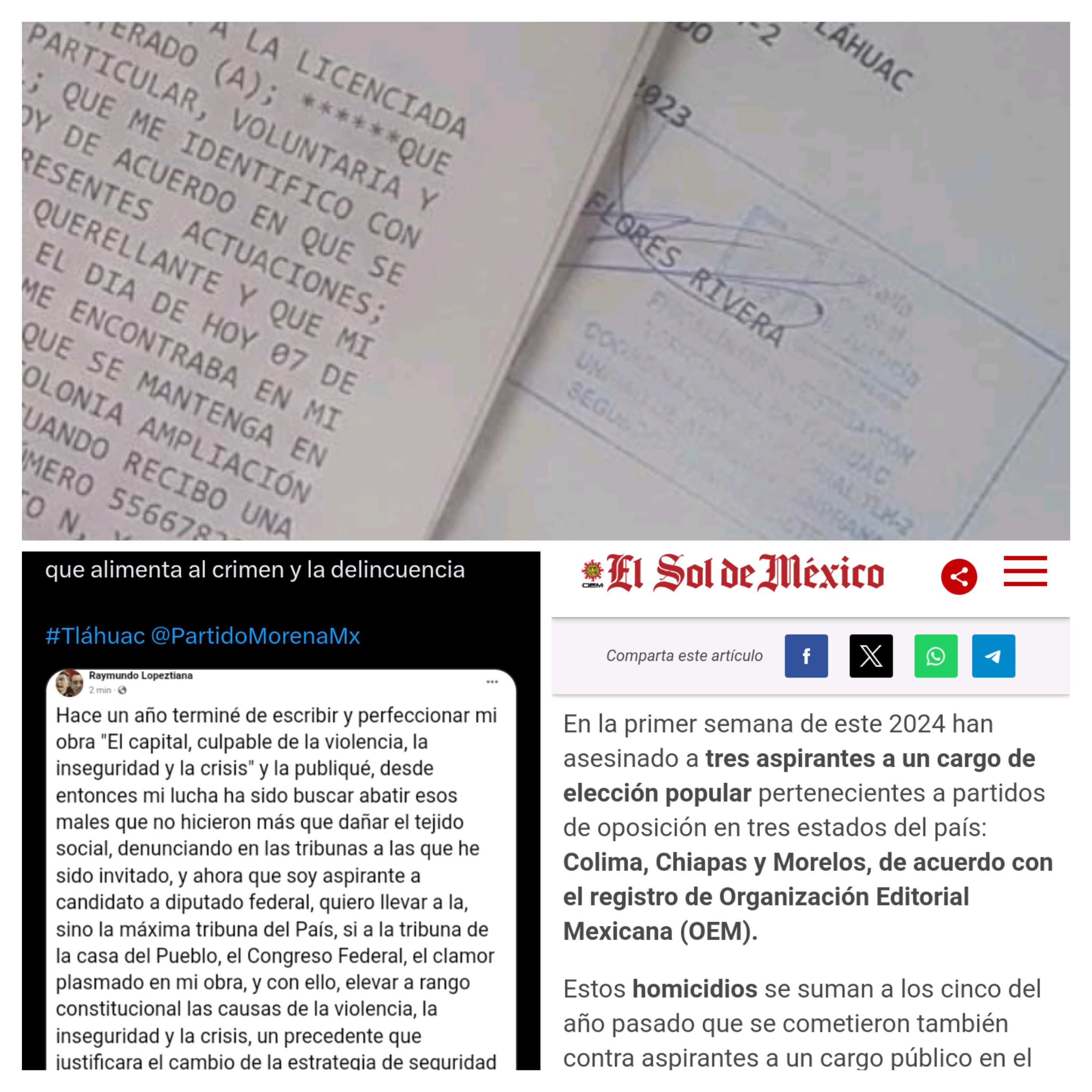 Precampañas violentas en México, van 8 precandidatos asesinados y 1 amenazado