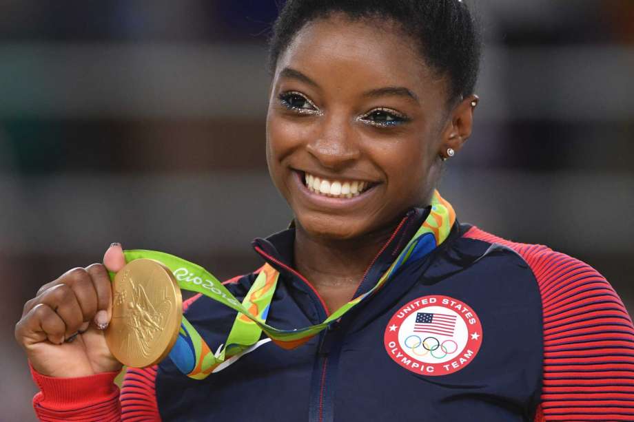 U.S. Olympian Biney: hard to follow advice from Simone Biles