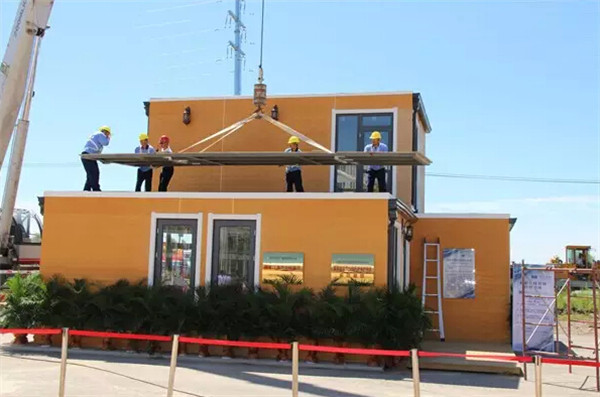 Chinese company unveils fully-functional 3D-printed villas that can be assembled in three hours