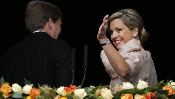 El elegante look de Máxima en su entronización