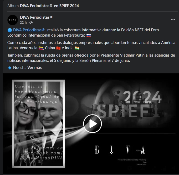 Periodista Andrea González-Villablanca y su exitosa cobertura en Foro de San Petersburgo