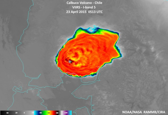 Watch the Chilean volcano send shockwaves through the atmosphere