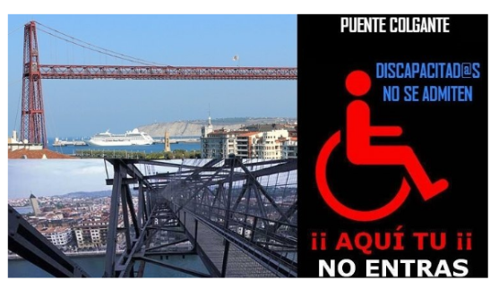 " CASI 6000 PERSONAS PIDEN QUE SE ACTÚE YA CONTRA EL PUENTE COLGANTE EN BIZKAIA "