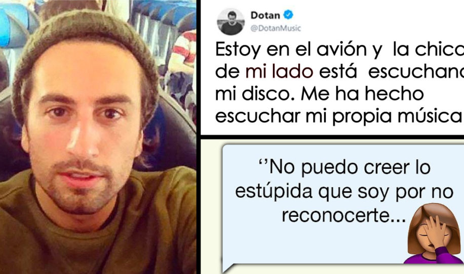 Fan no se dio cuenta que estuvo todo un vuelo junto a su ídolo hasta que este lo publicó en Twitter