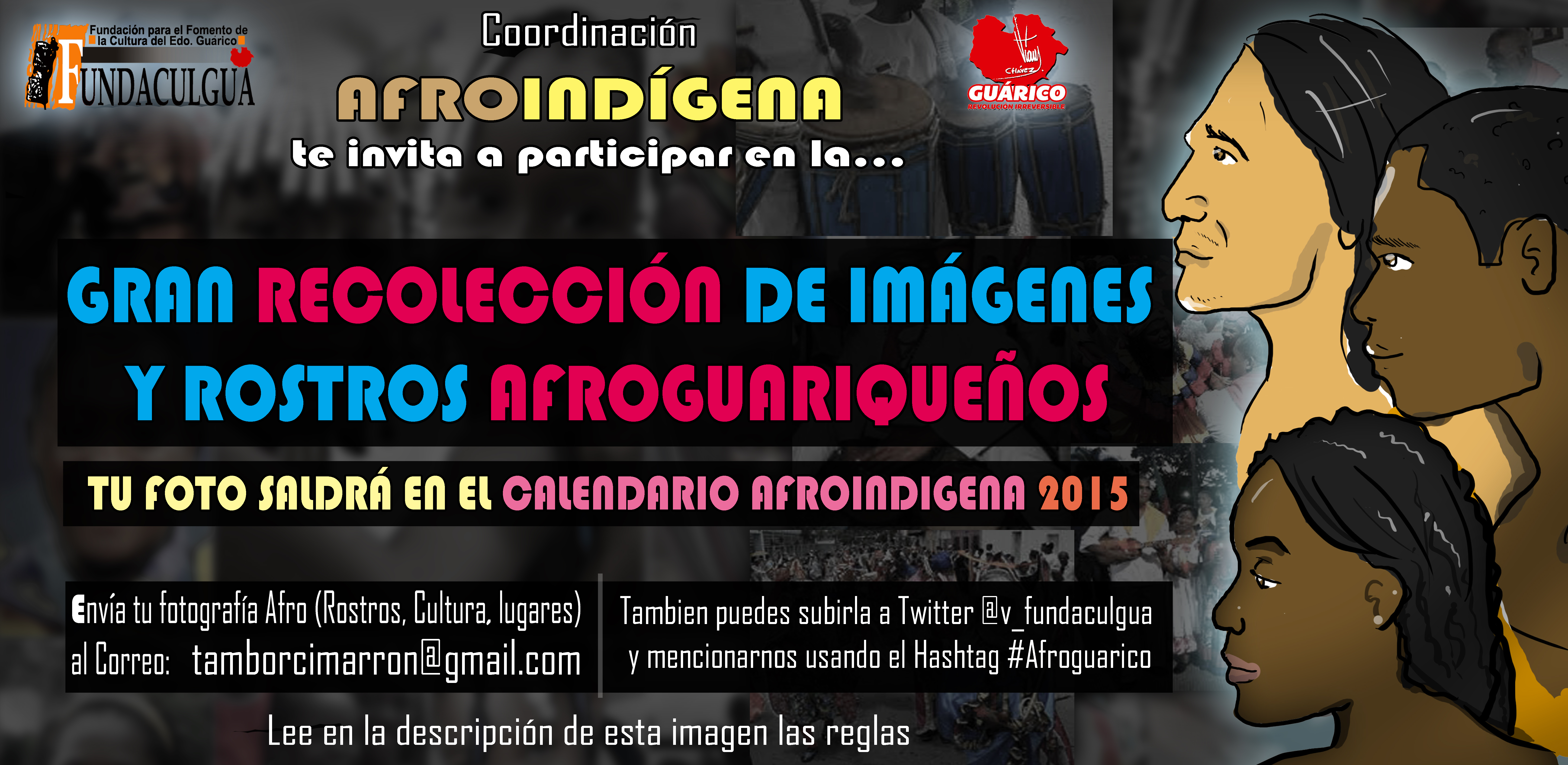 PARTICIPA EN LA GRAN RECOLECCIÓN DE IMÁGENES Y ROSTROS AFROGUARIQUEÑOS